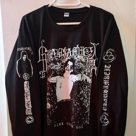 Grausamkeit - Pink Green 666 - Uzun Kollu Tshirt (Arka baskı opsiyonel) (Black Metal, Ambient)