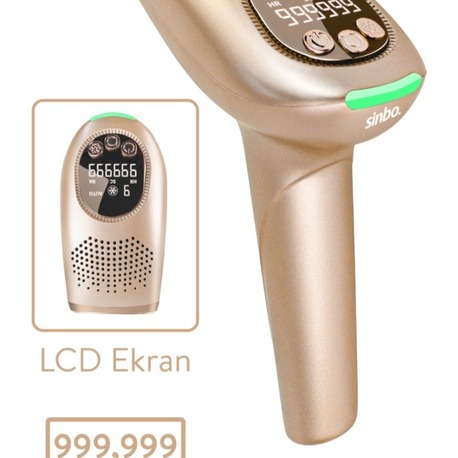 Sinbo Ipl Buz Lazer Epilasyon 999.999 Atım