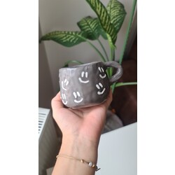 Gülümse Kupa - kabartma boya 