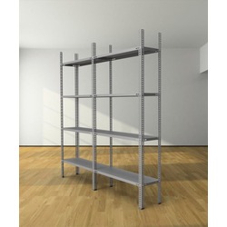DOUBLE 31X186X200 CM 4 + 4 KATLI ÇELİK RAF