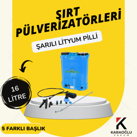 ŞARJLI SIRT PÜLVERİZATÖRÜ ( İLAÇLAMA POMPASI )