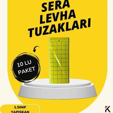 Sarı Yapışkan Levha Tuzak ,sera ve Bahçe Tuzağı 25 cm x 10 cm 20 Adet