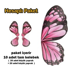40 yaprak Trend Kore Kelebek Çiçek Ambalaj Kağıdı pembe 