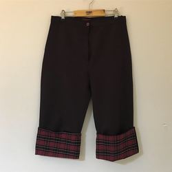 Ekose Paçalı Kısa Pantolon
