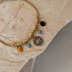 SALLANTILI BİLEKLİK - ÇELİK - GOLD