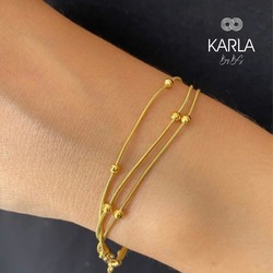 ÇELİK - TOPLU 3'LÜ BİLEKLİK - GOLD