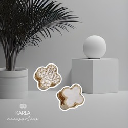 ÇİFT TARAFLI YONCA KÜPE-ÇELİK-GOLD