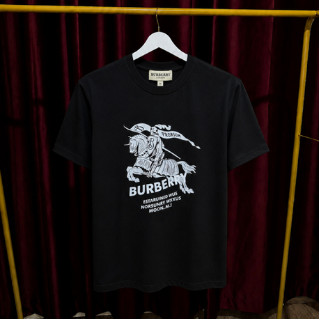 Burberry Logolu Premium Tshirt Siyah