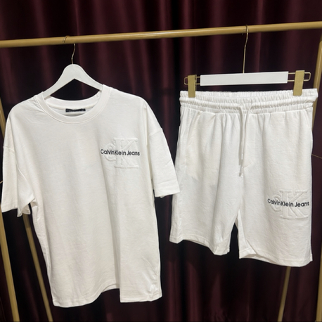 Calvin Klein Logo Detaylı Şort Takımı
