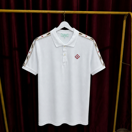 Casablanca Şerit Detaylı Premium Polo Yaka