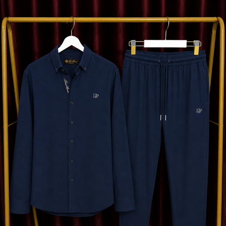 Loro Piana Keten Gömlek & Keten Jogger Takım Laci
