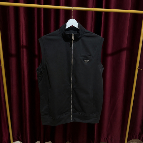Prada Metal Logo Detaylı Premium Yelek