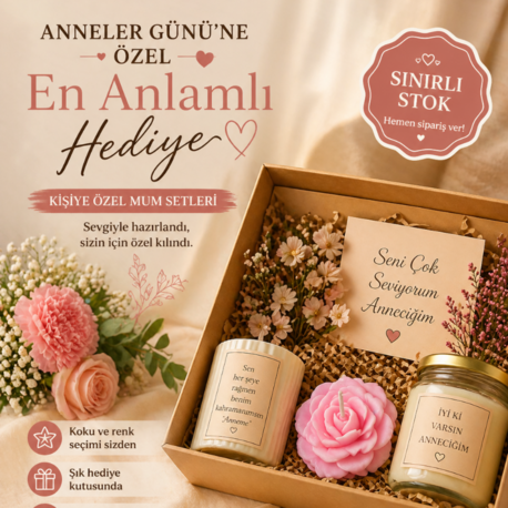 Karvia Anneler Gününe ÖZEL SINIRLI MUM SET