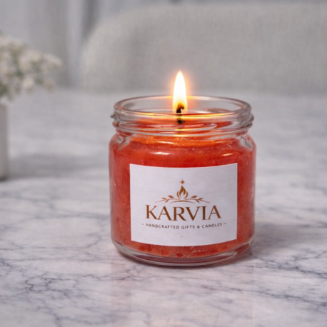 Karvia Dekoratif Mum – MİNİ 40 cc | Cam Kavanoz | Koku ve Renk Seçenekli Mum