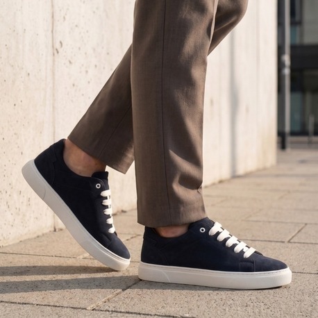 Lacivert Süet Görünümlü Sneaker