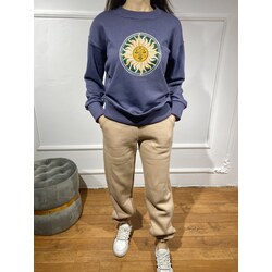 GÜNEŞ NAKIŞLI SWEATSHİRT 