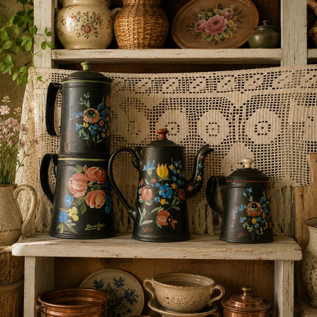 Vintage 3’lü Pot Set 