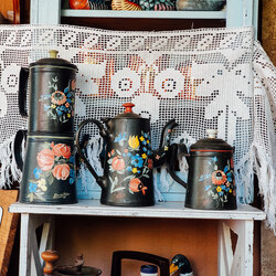 Dekoratif Pot Set El boyama 