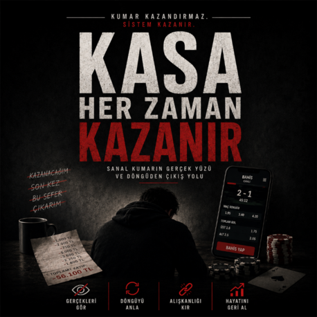 Kasa Her Zaman Kazanır: Sanal Kumarı Bırakma Rehberi