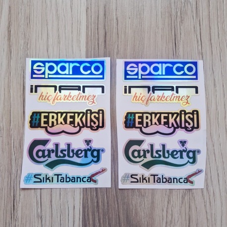 2'li Kelebek Cam Sticker