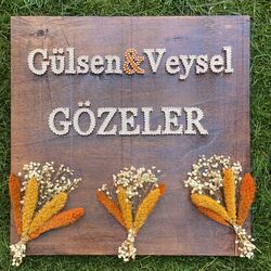Stringart Kapı İsimliği