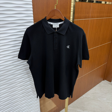 CK Siyah Nakış Logo İthal Polo Yaka
