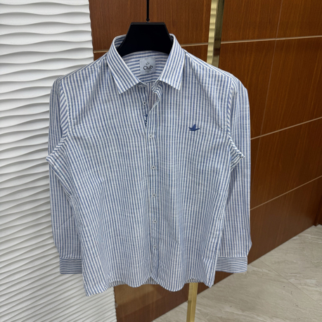 Beymen Club Mavi/Beyaz İthal Gömlek