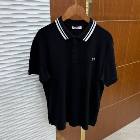 Valentino Yaka Çizgili İthal Polo Yaka
