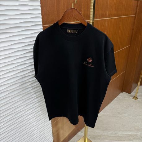 Loro Piana Basic Siyah İthal Tişört