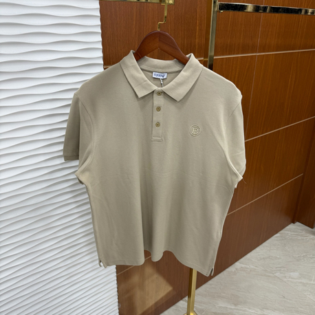 Burberry Basic Bej Polo Yaka 