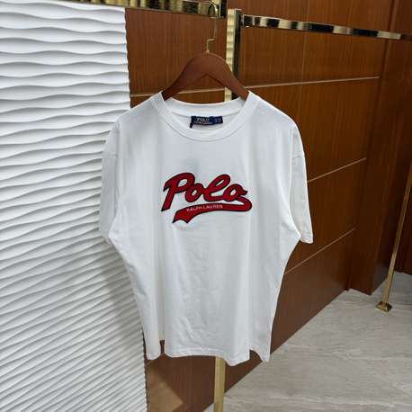 RL Kırmızı Polo Patch Beyaz İthal Tişört