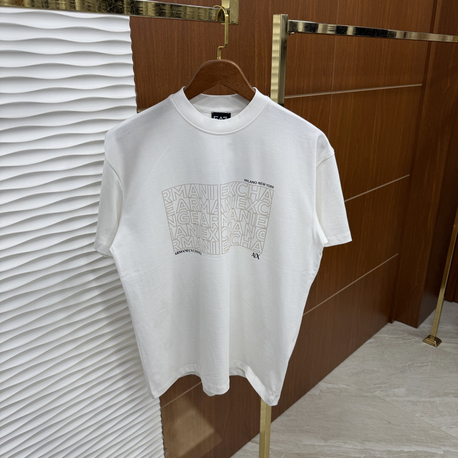Armani Exchange Dikdörtgen Baskı İthal Beyaz Tişört