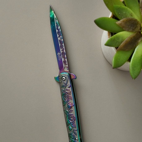 ALN MASTER GÜL MOTİFLİ RAİNBOW ÇAKI (ALN37)
