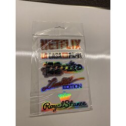 Kelebek camı hologramlı sticker seti 