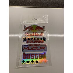 Kelebek camı hologramlı sticker seti 