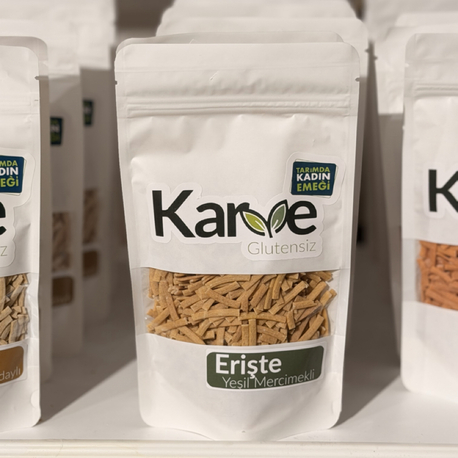 Glutensiz Yeşil Mercimekli Erişte