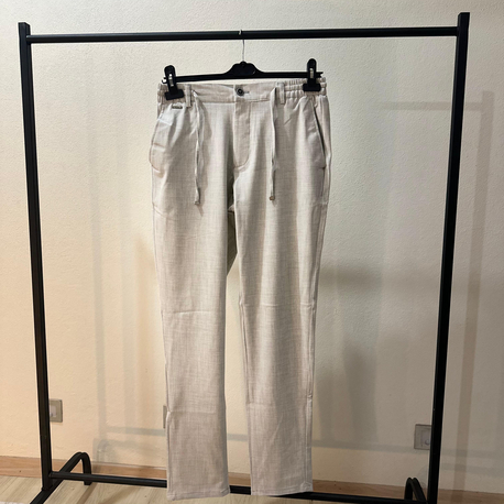 Slim Fit Açık Bej Pantolon