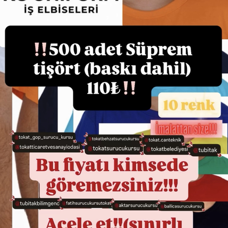 Promosyon Süprem Tişört 