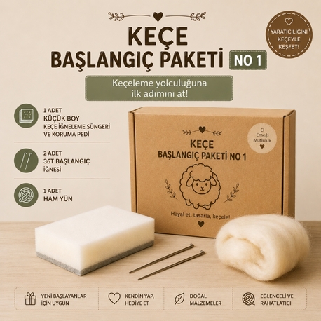 Yeni Başlayan Keçe Paketi no1