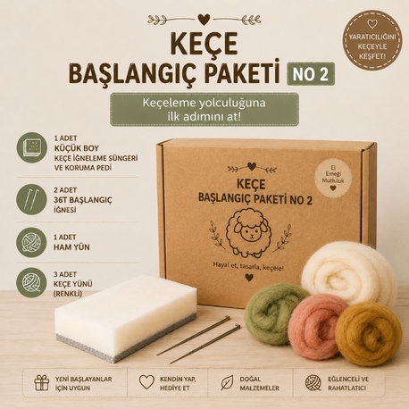 Yeni Başlayan Keçe Paket no2 