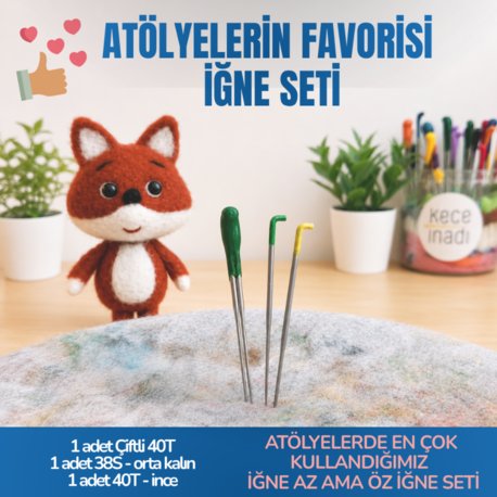 Keçe İğne Seti 2- Atölyelerin Favorisi 