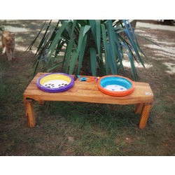 Zeytin Ağacı Standlı Köpek Mama ve Su Kabı - ZDMK0410 