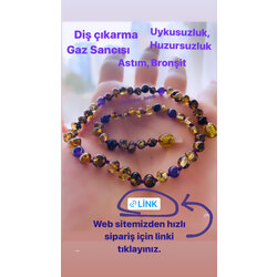 Seritifikalı Orijinal Kehribar bebek kolye
