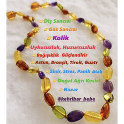 SERTİFKALI KEHRİBAR BEBEK KOLYE
