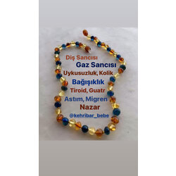 SERTİFİKALI ORİJİNAL KEHRİBAR BEBEK KOLYE