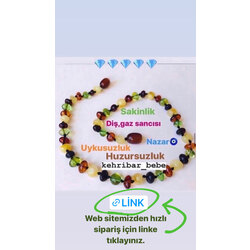Sertifikalı kehribar yetişkin kolye