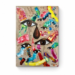 Pains Paint Us, 100*70cm