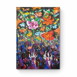 Floral Rain, 100*70cm