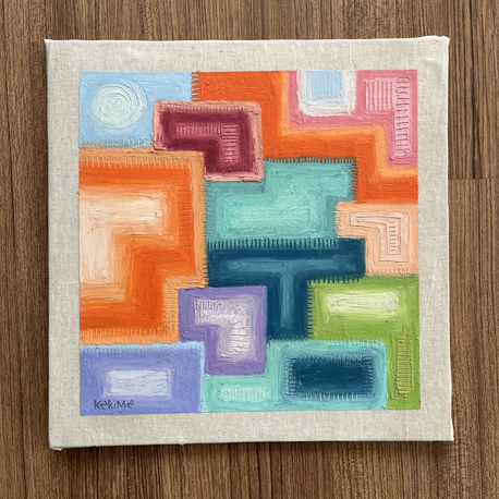 Pastel Vibes-5 , 26x26 cm