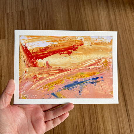 Oil Abstract , 21x15 cm